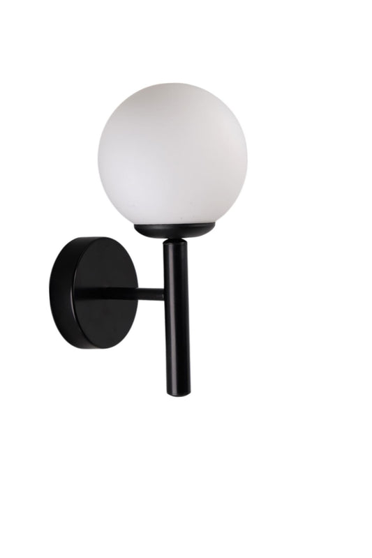 Zidna lampa 632, bijela, crna