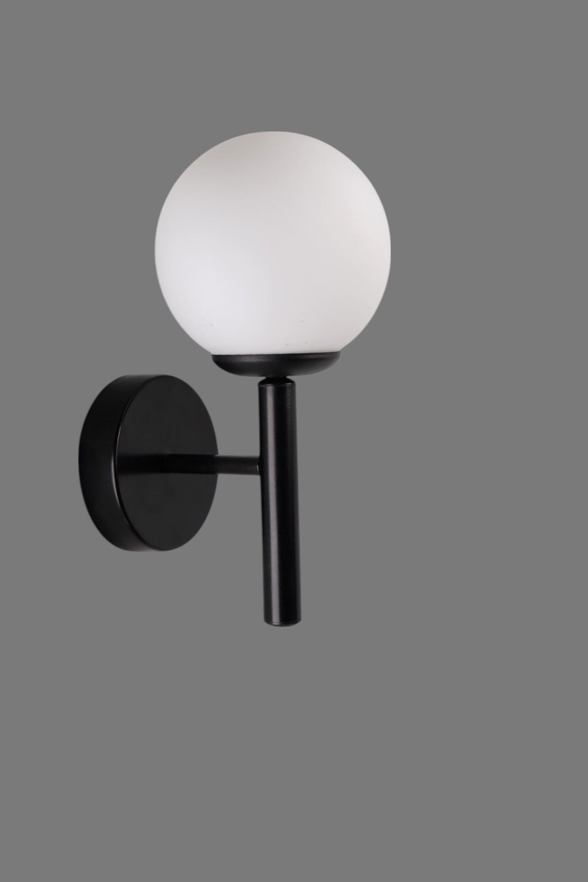 Zidna lampa 632, bijela, crna