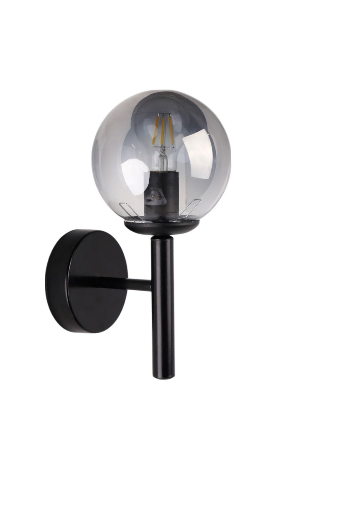 Zidna lampa 656, siva, crna