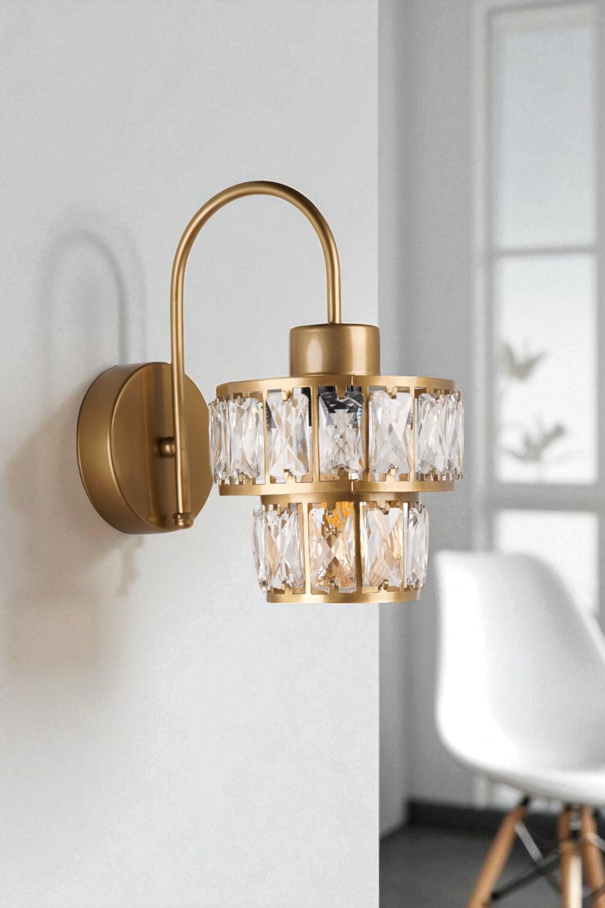 Zidna lampa 755, zlatna