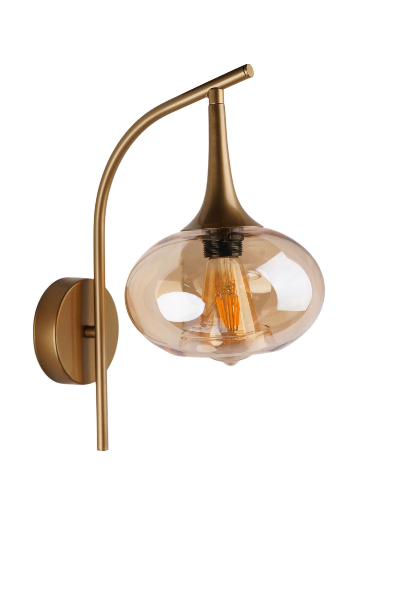 Zidna lampa 809, med, zlatna