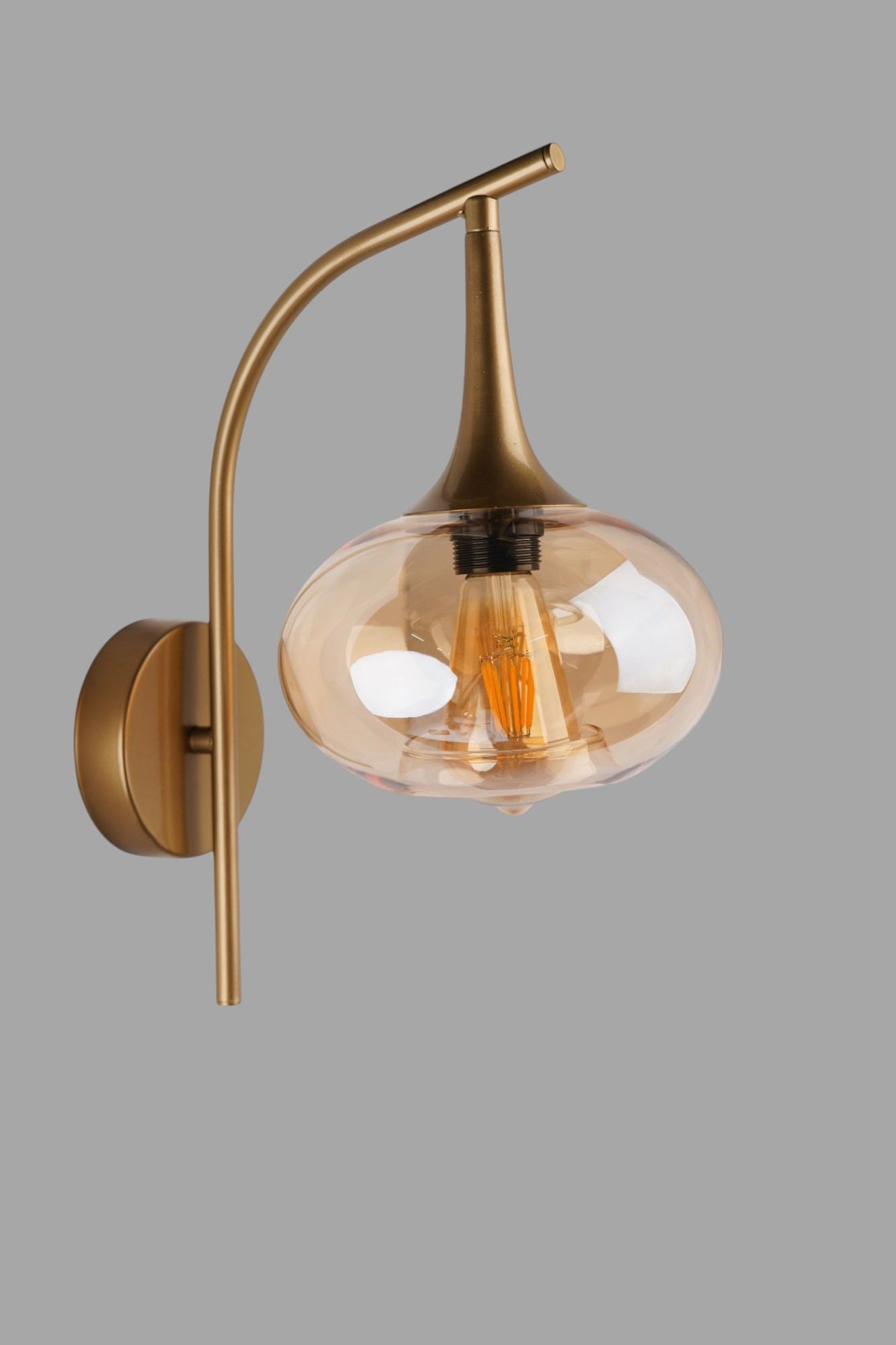 Zidna lampa 809, med, zlatna