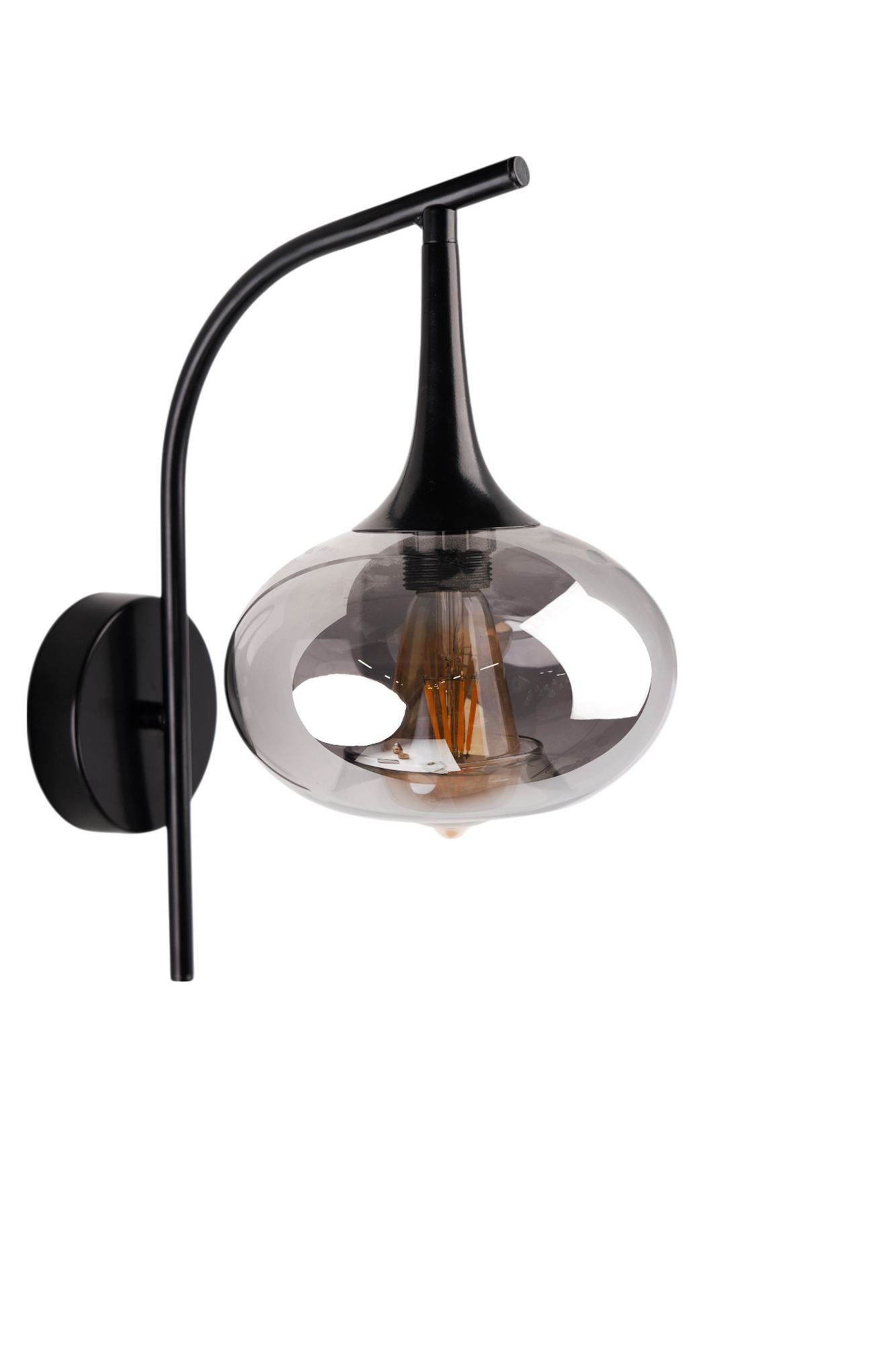 Zidna lampa 816, siva, crna