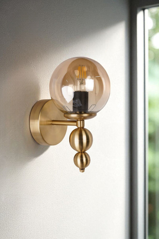 Zidna lampa 830, med, zlatna
