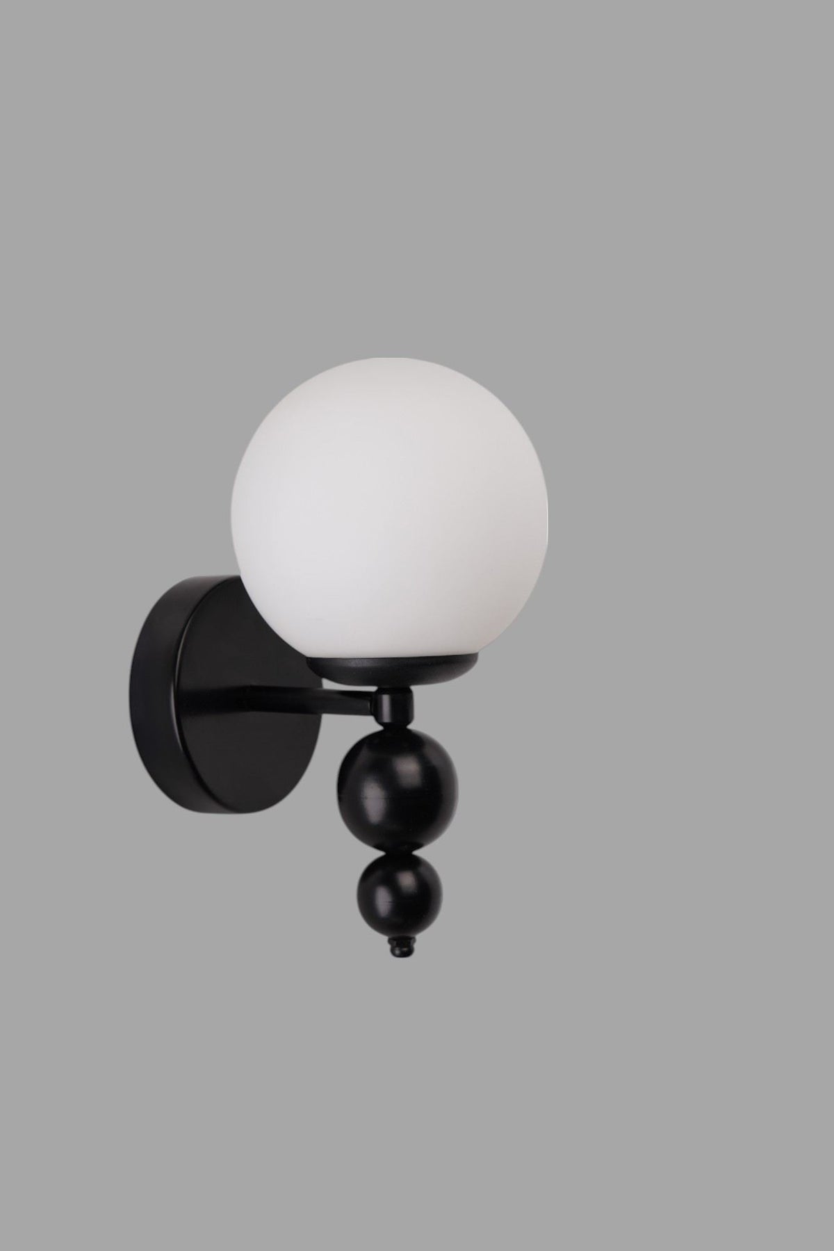 Zidna lampa 847, bijela, crna