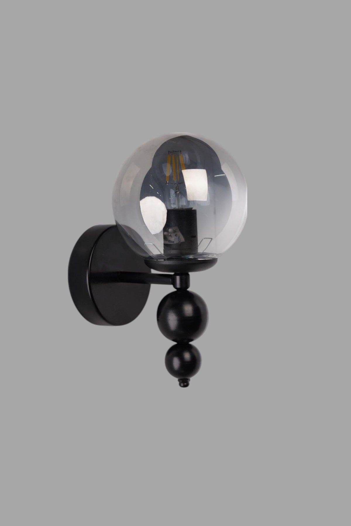 Zidna lampa 861, siva, crna