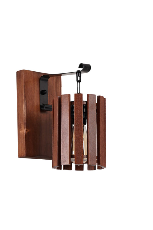 Zidna lampa 042, orah, crna