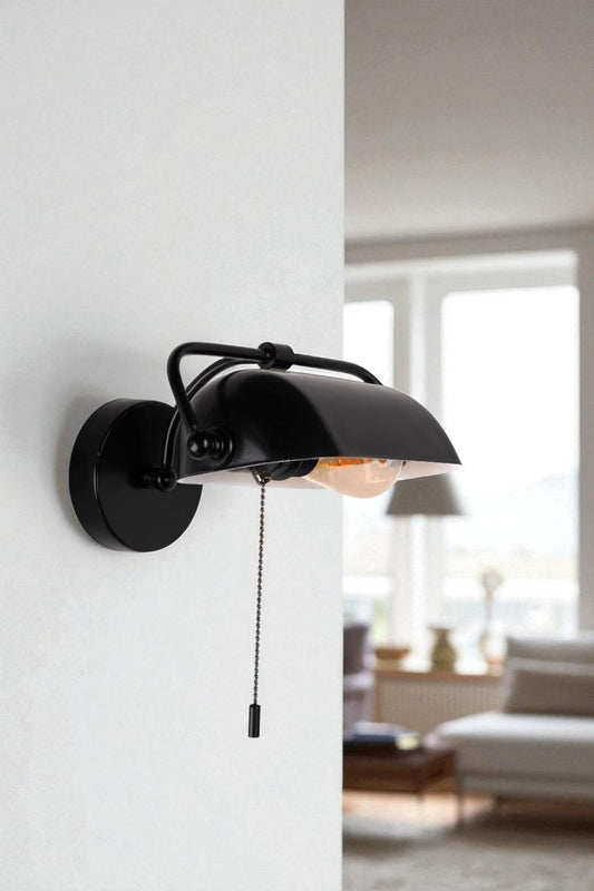 Zidna lampa 127, crna