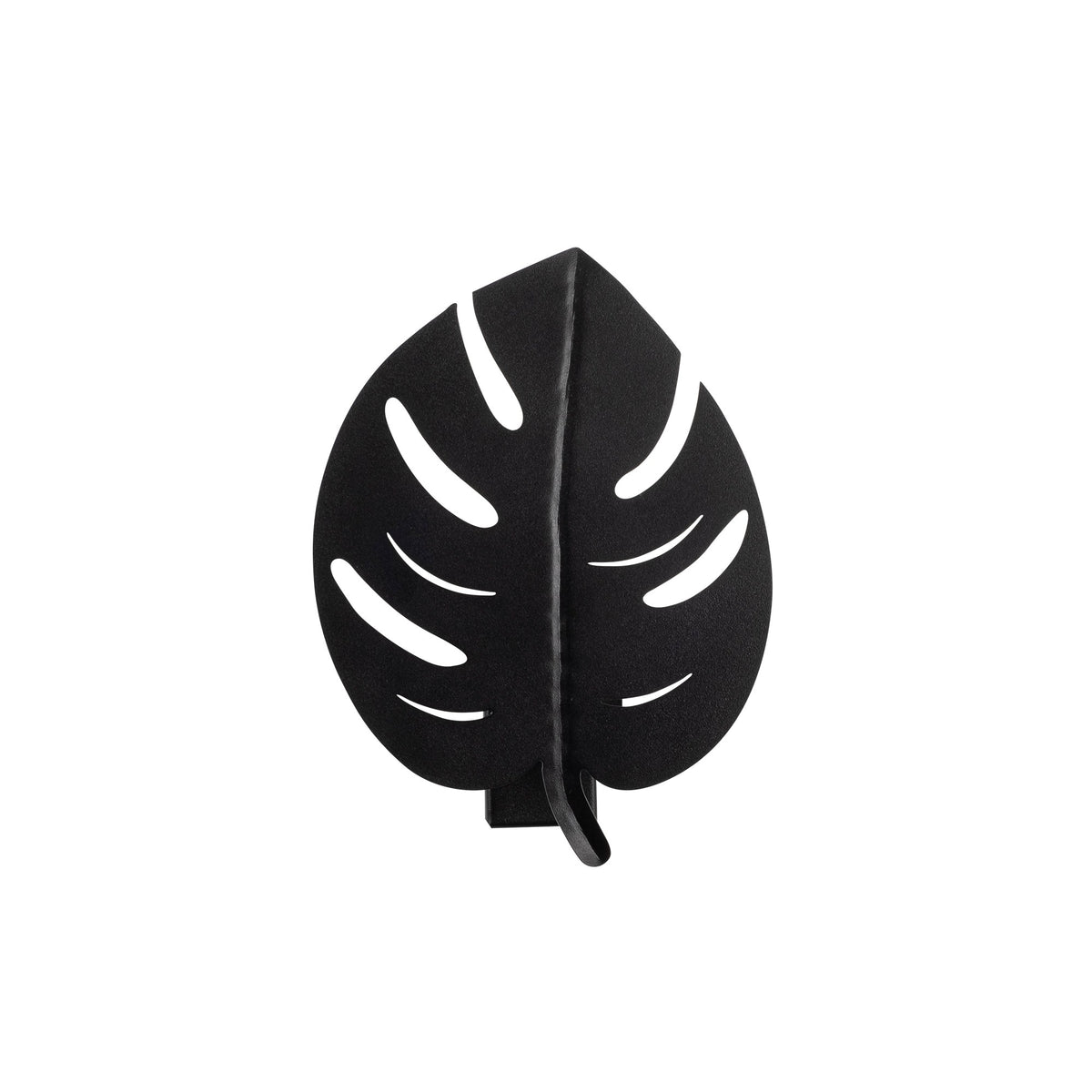 Zidna lampa LEAF crna, metal 21 x 12 cm, visina 28 cm, E27 40 W, Sivani - MR - 843
