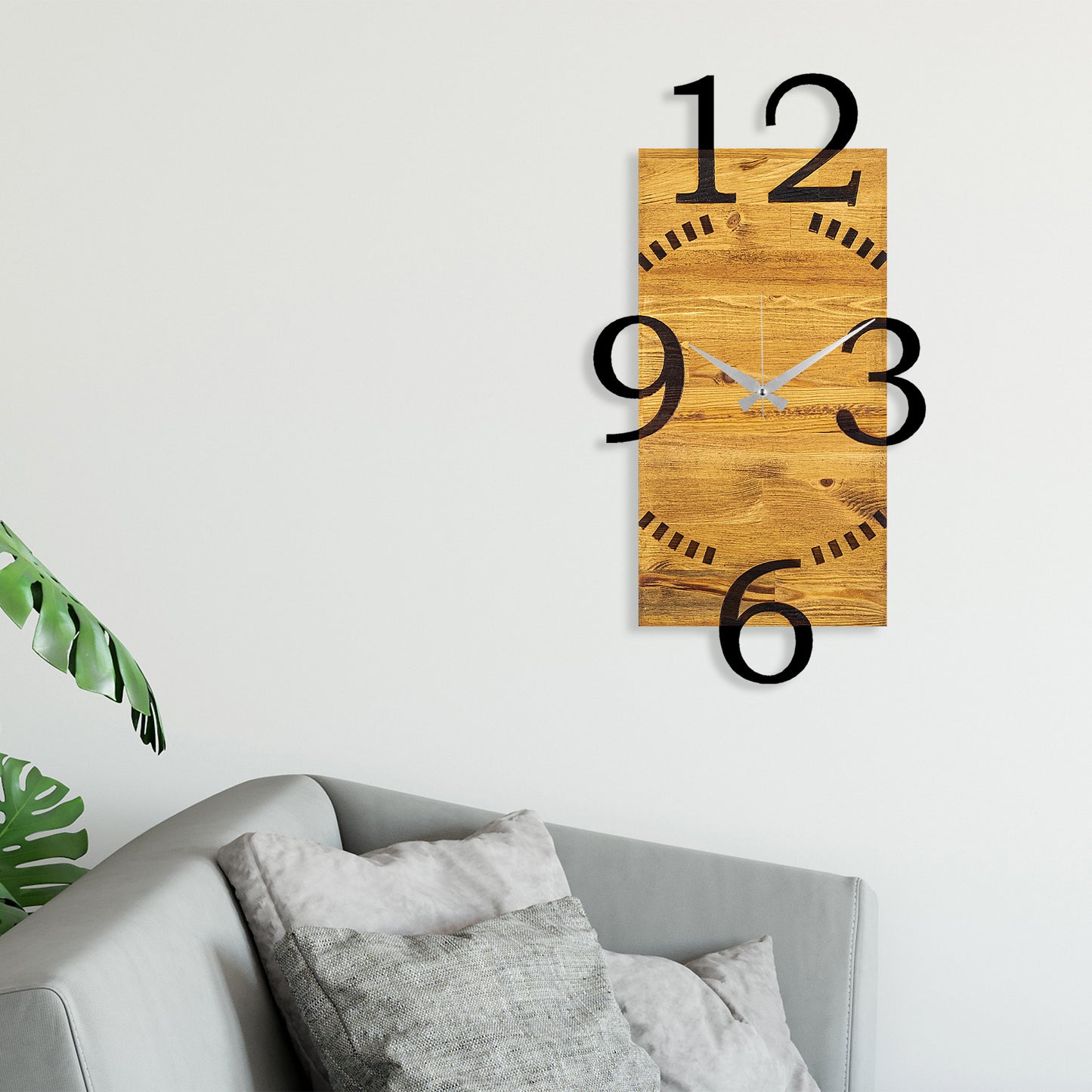 Ukrasni drveni zidni sat, Wooden Clock 2