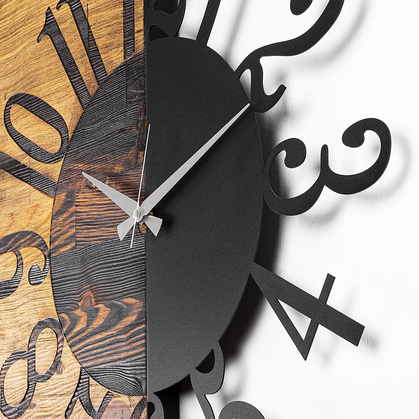 Ukrasni drveni zidni sat, Wooden Clock 7