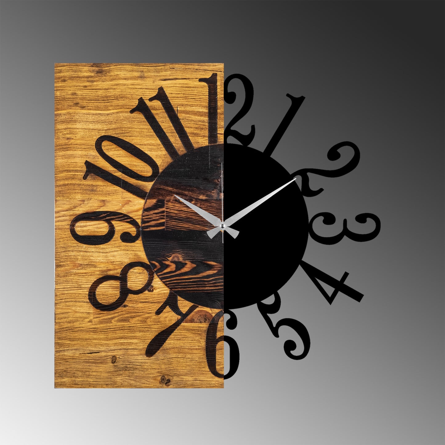 Ukrasni drveni zidni sat, Wooden Clock 7
