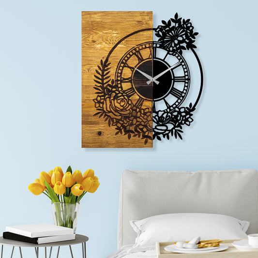 Ukrasni drveni zidni sat, Wooden Clock 14
