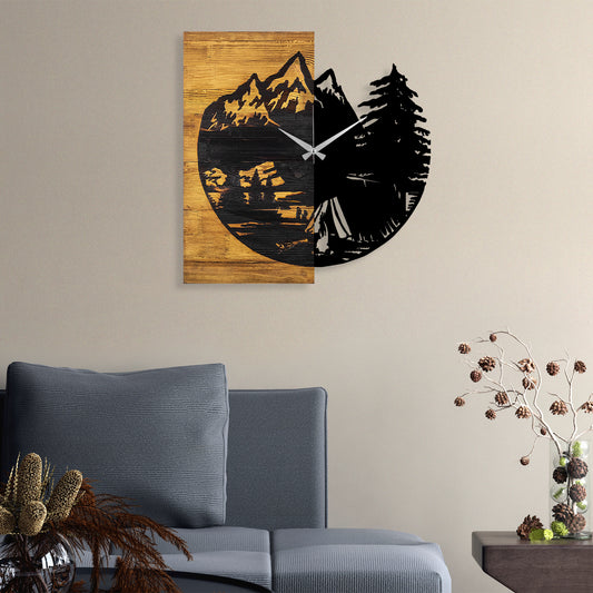 Ukrasni drveni zidni sat, Wooden Clock 19