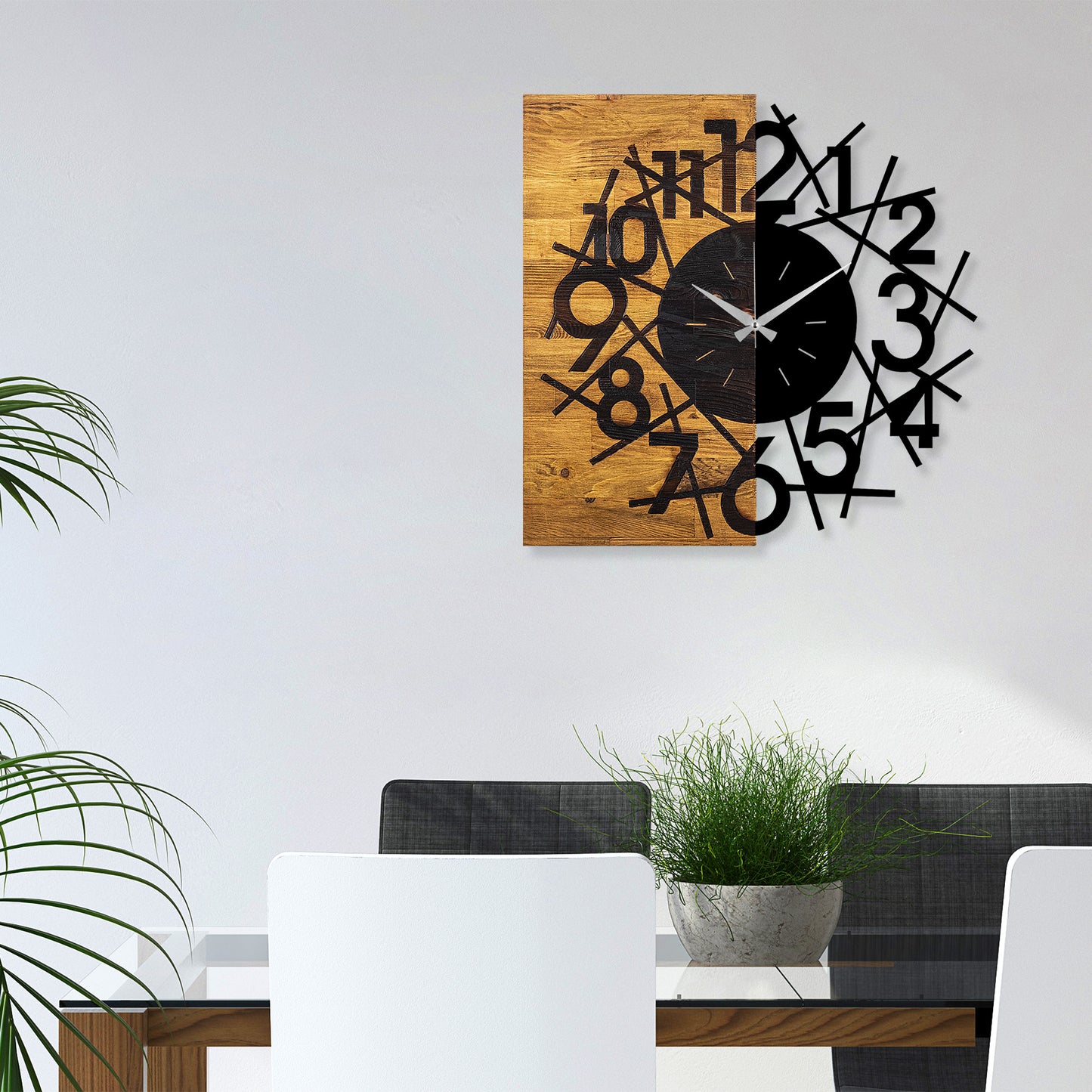 Ukrasni drveni zidni sat, Wooden Clock 26