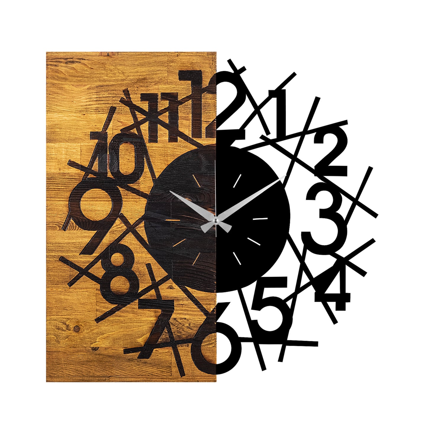 Ukrasni drveni zidni sat, Wooden Clock 26