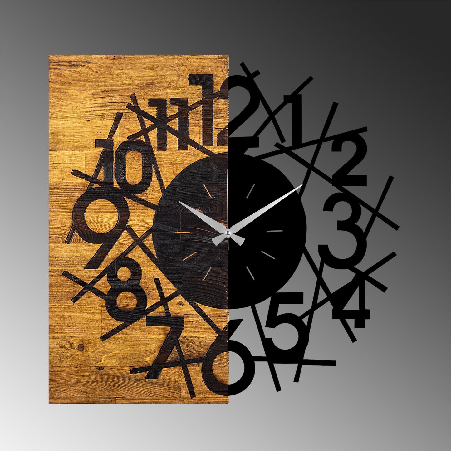 Ukrasni drveni zidni sat, Wooden Clock 26