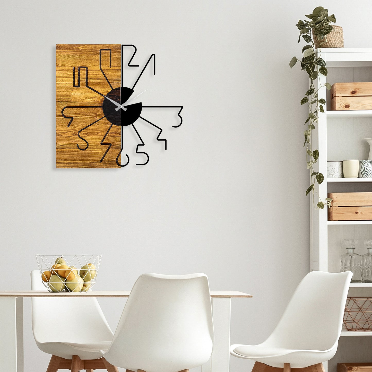 Ukrasni drveni zidni sat, Wooden Clock 29