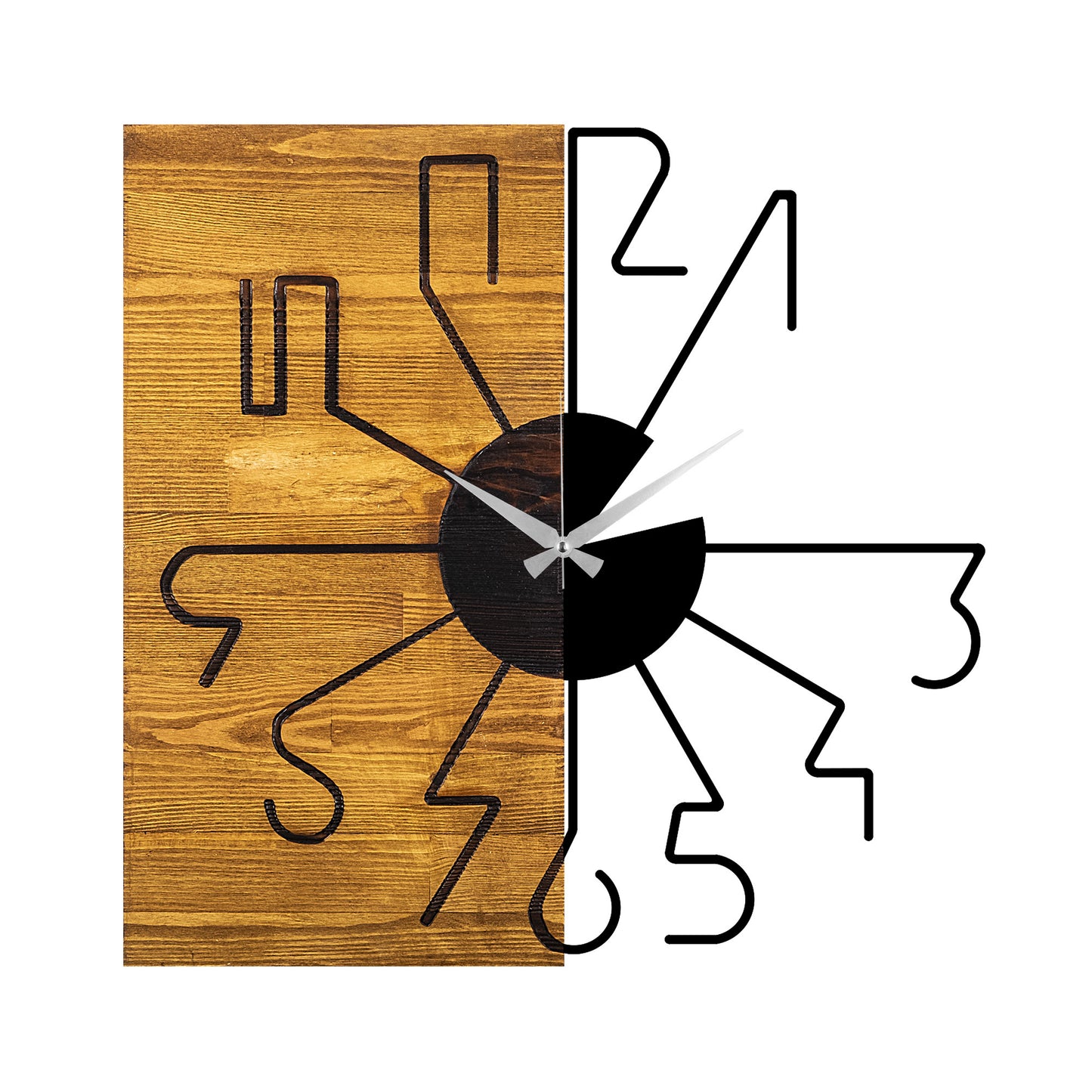 Ukrasni drveni zidni sat, Wooden Clock 29