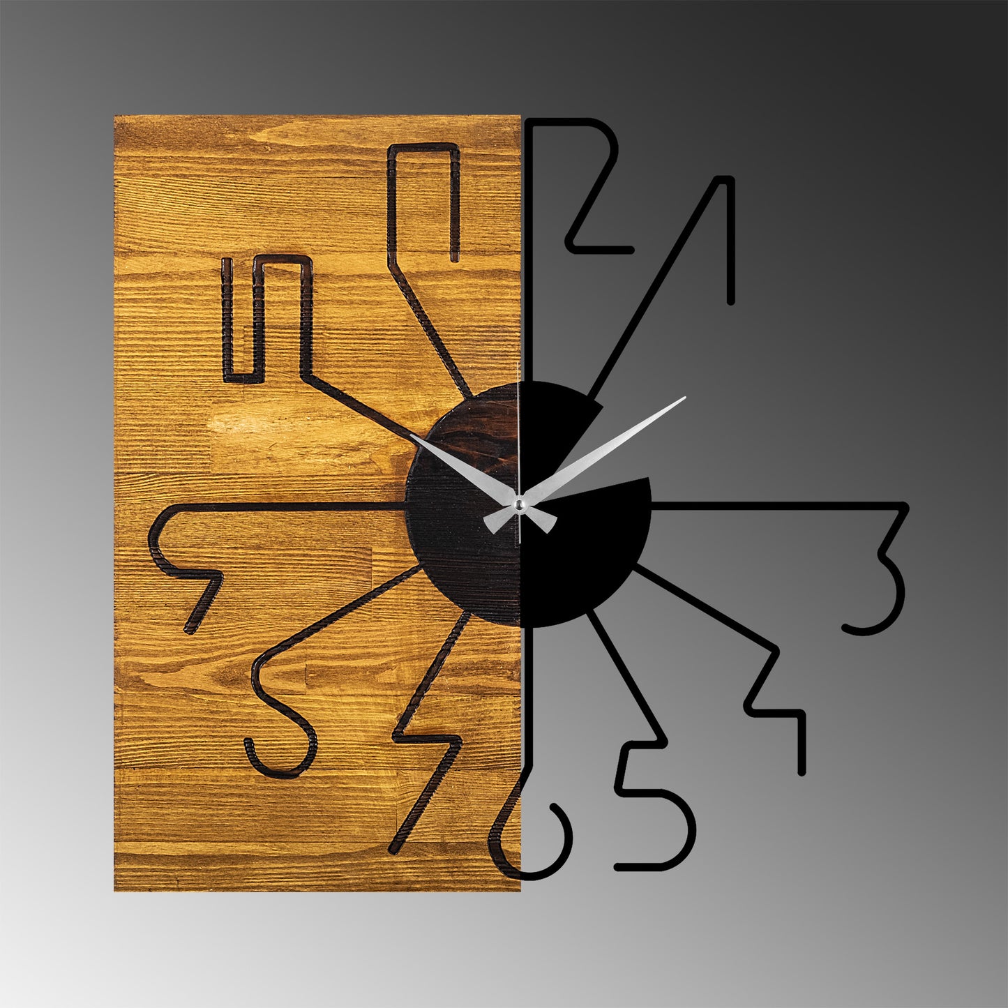 Ukrasni drveni zidni sat, Wooden Clock 29