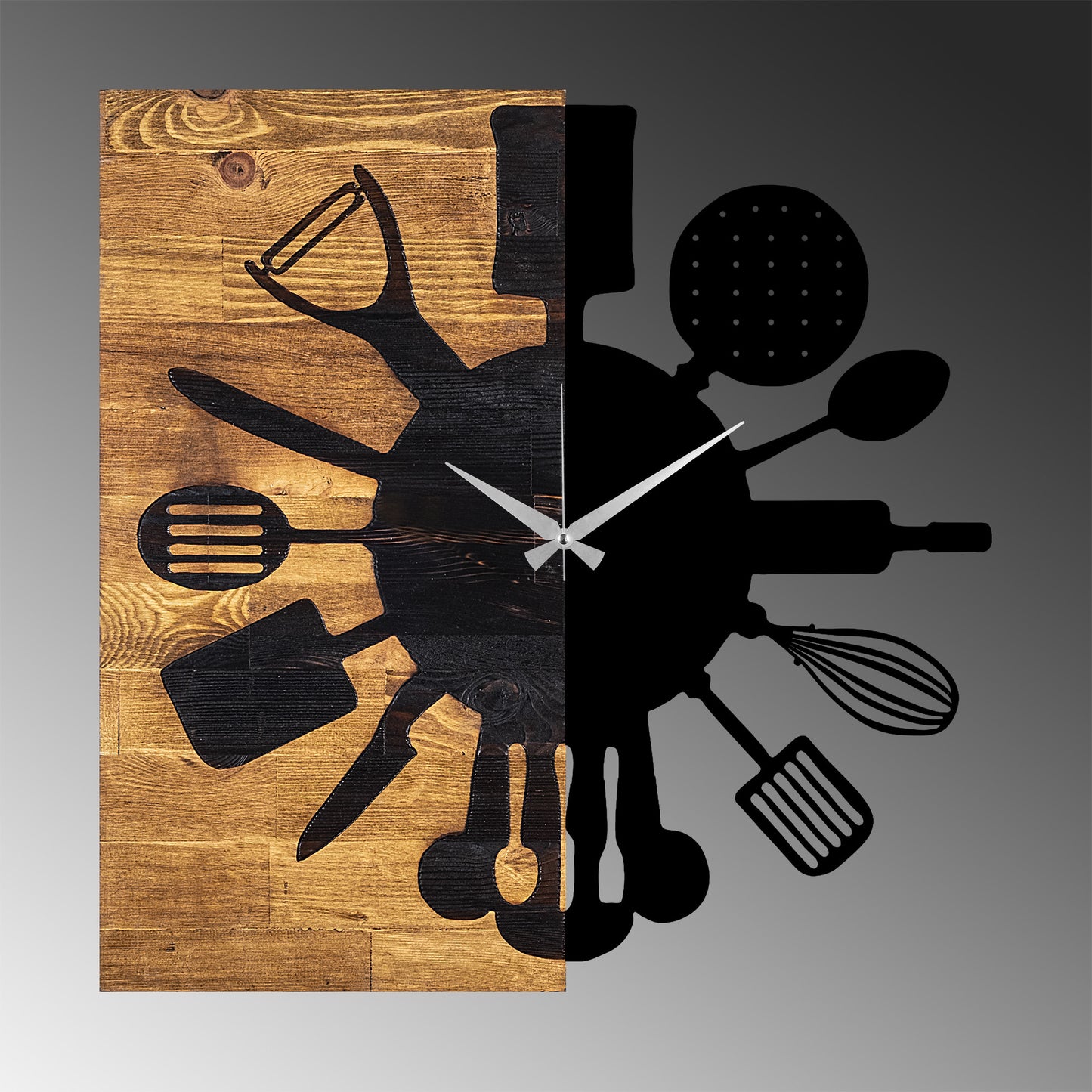 Ukrasni drveni zidni sat, Wooden Clock 32
