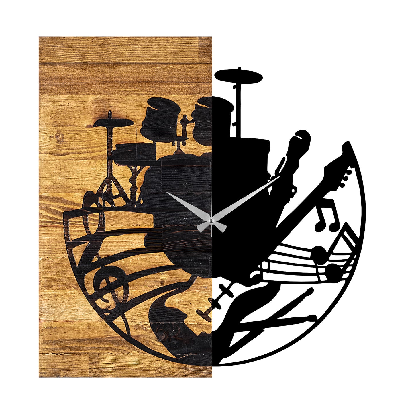 Ukrasni drveni zidni sat, Wooden Clock 33