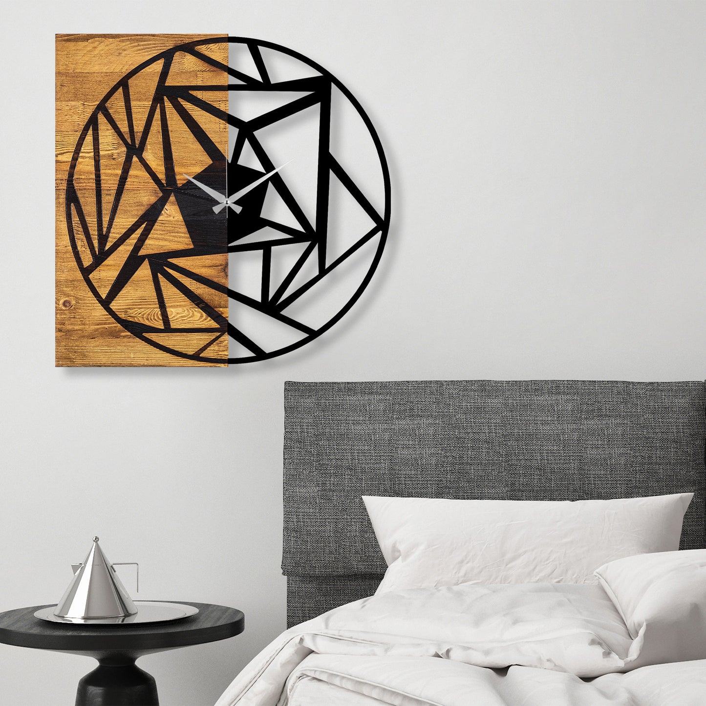 Ukrasni drveni zidni sat, Wooden Clock 36