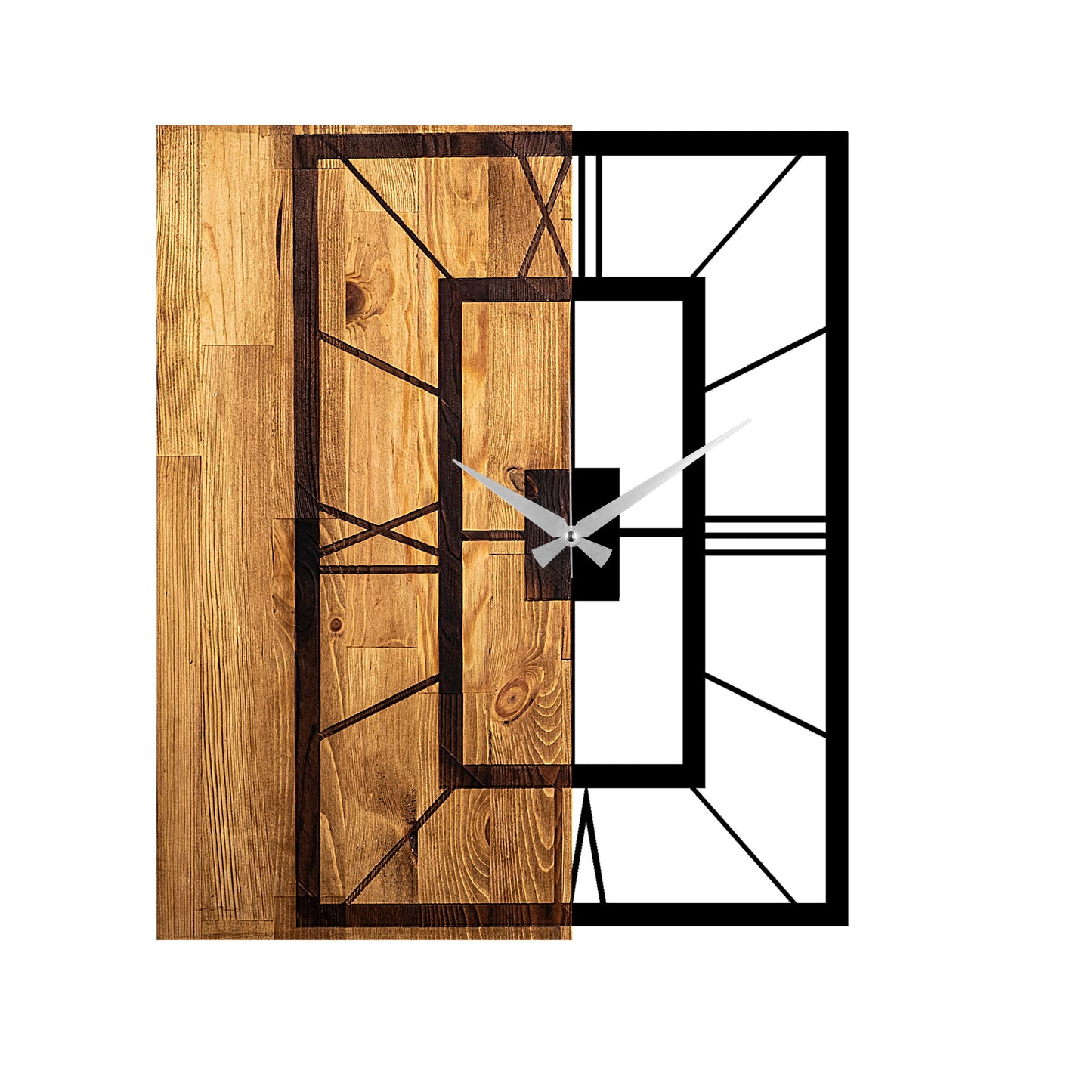 Ukrasni drveni zidni sat, Wooden Clock 37