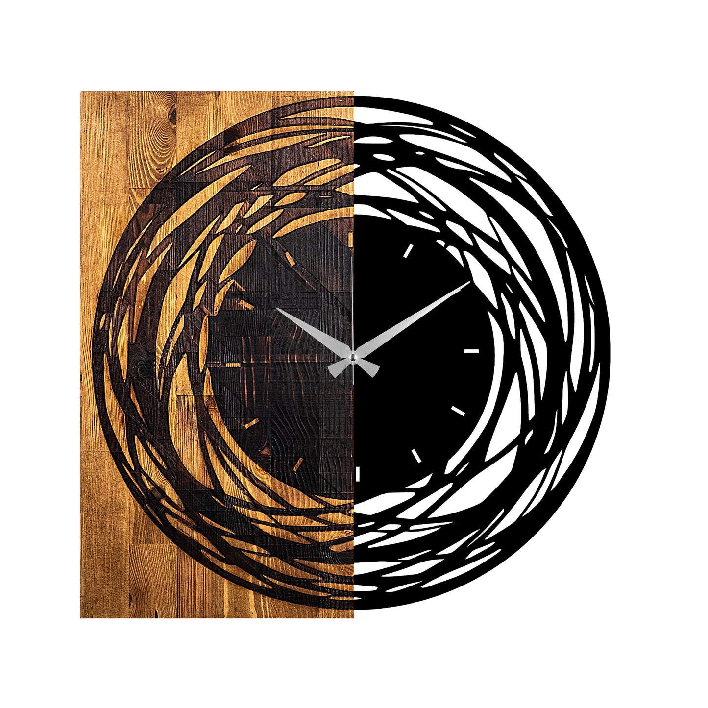 Ukrasni drveni zidni sat, Wooden Clock 39