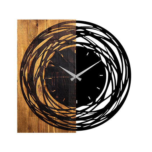 Ukrasni drveni zidni sat, Wooden Clock 39