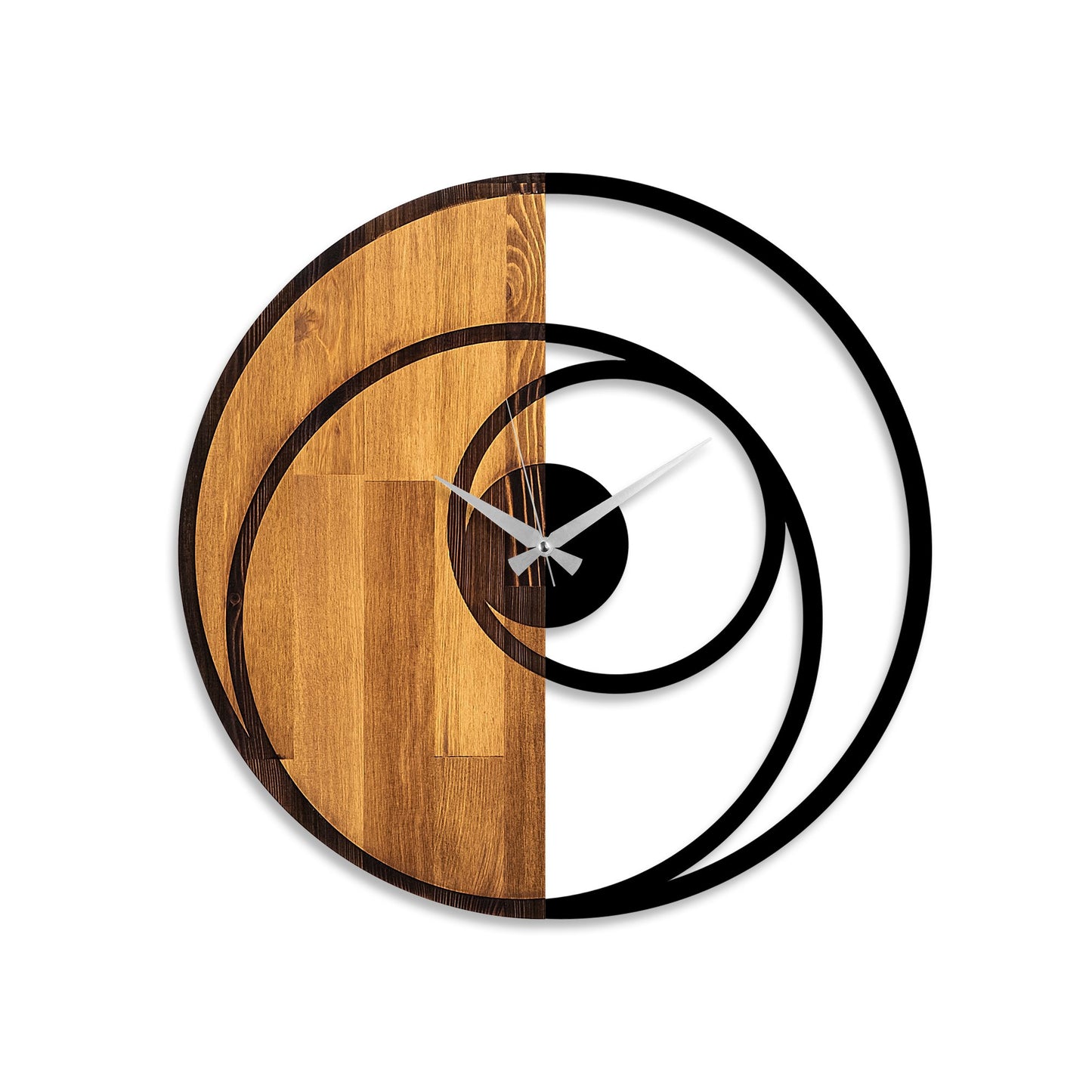 Ukrasni drveni zidni sat, Circle
