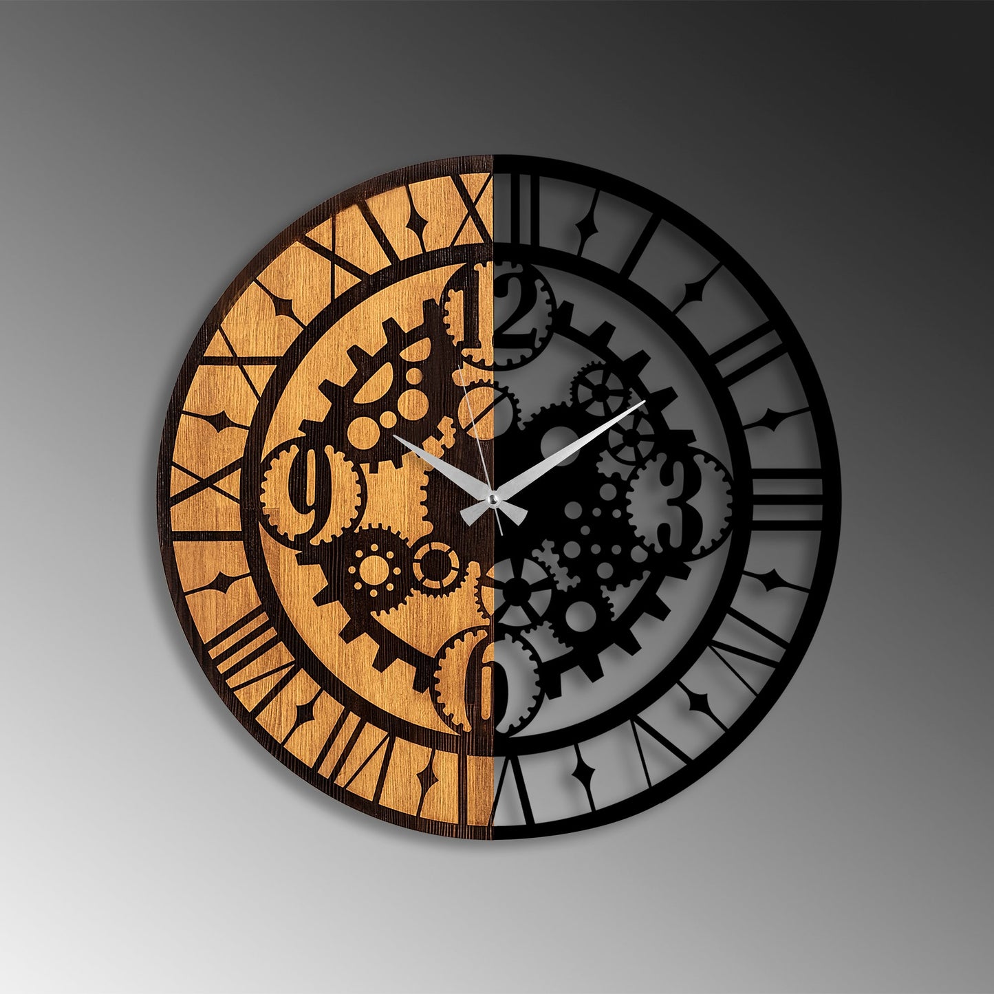 Ukrasni drveni zidni sat, Wooden Clock - 59