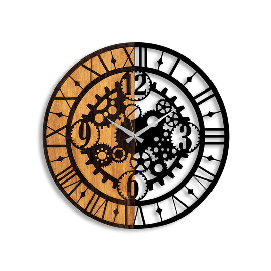 Ukrasni drveni zidni sat, Wooden Clock - 59