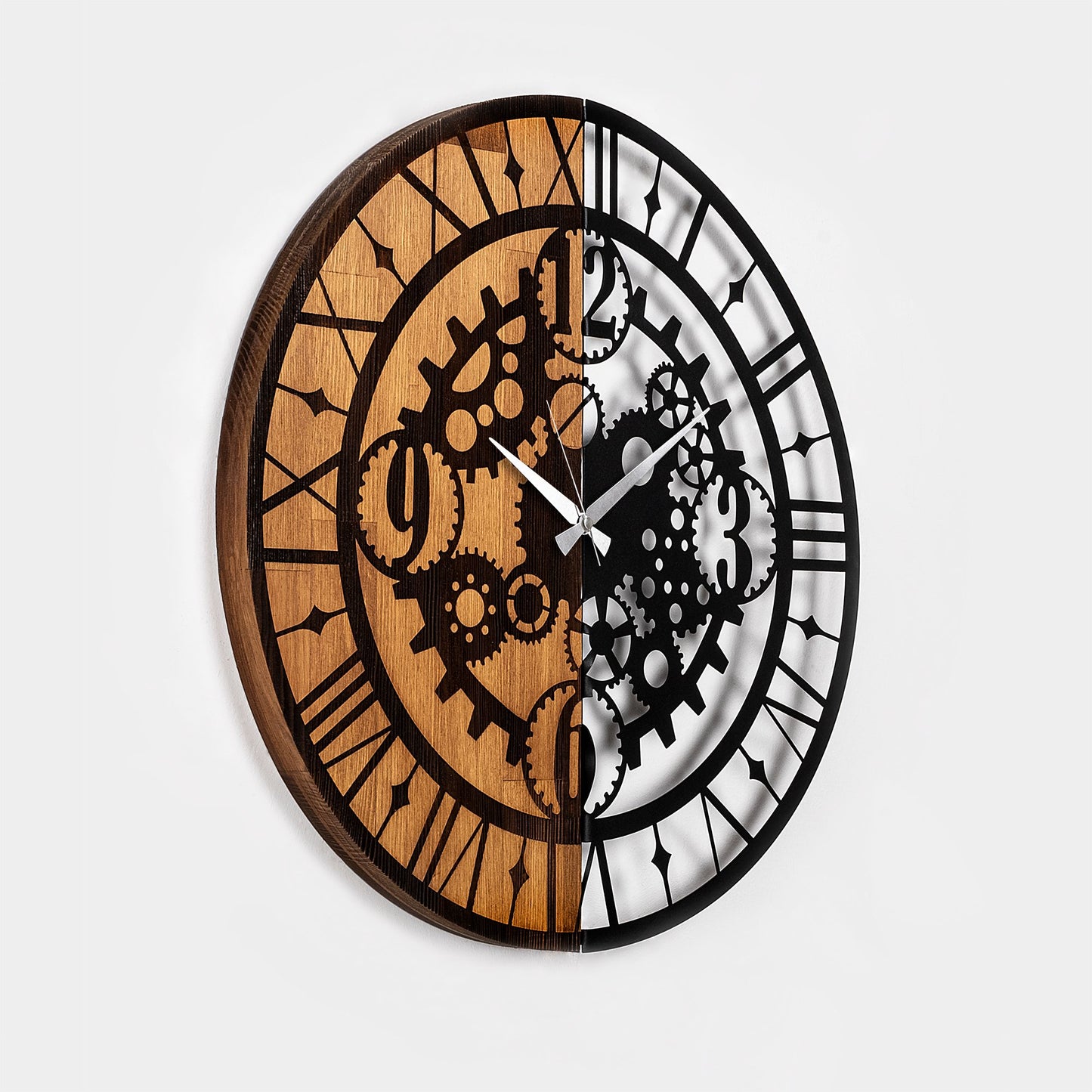Ukrasni drveni zidni sat, Wooden Clock - 59