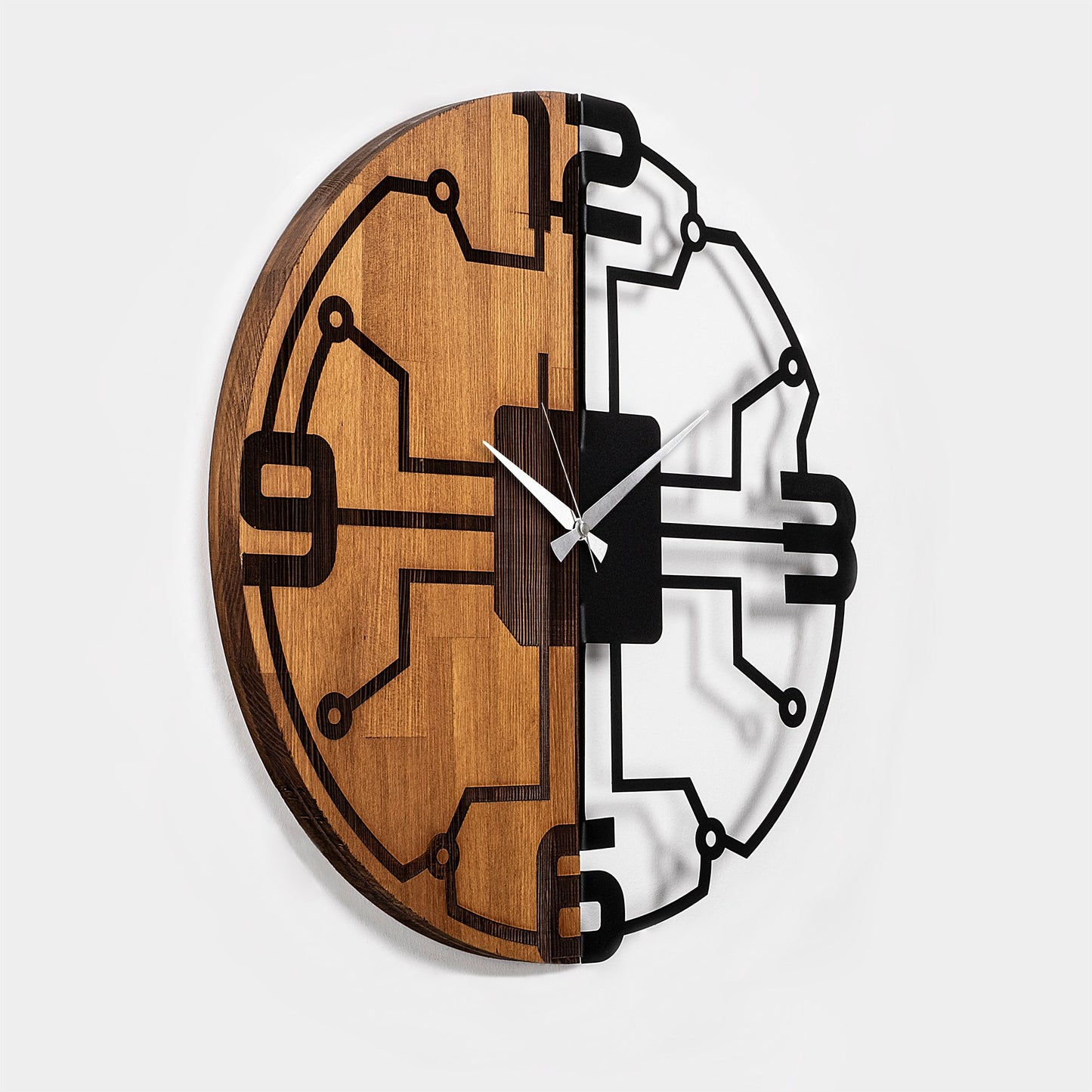 Ukrasni drveni zidni sat, Wooden Clock - 61