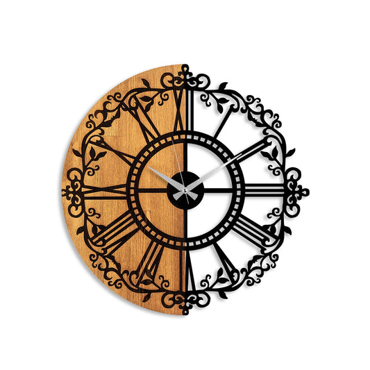 Ukrasni drveni zidni sat, Wooden Clock - 63
