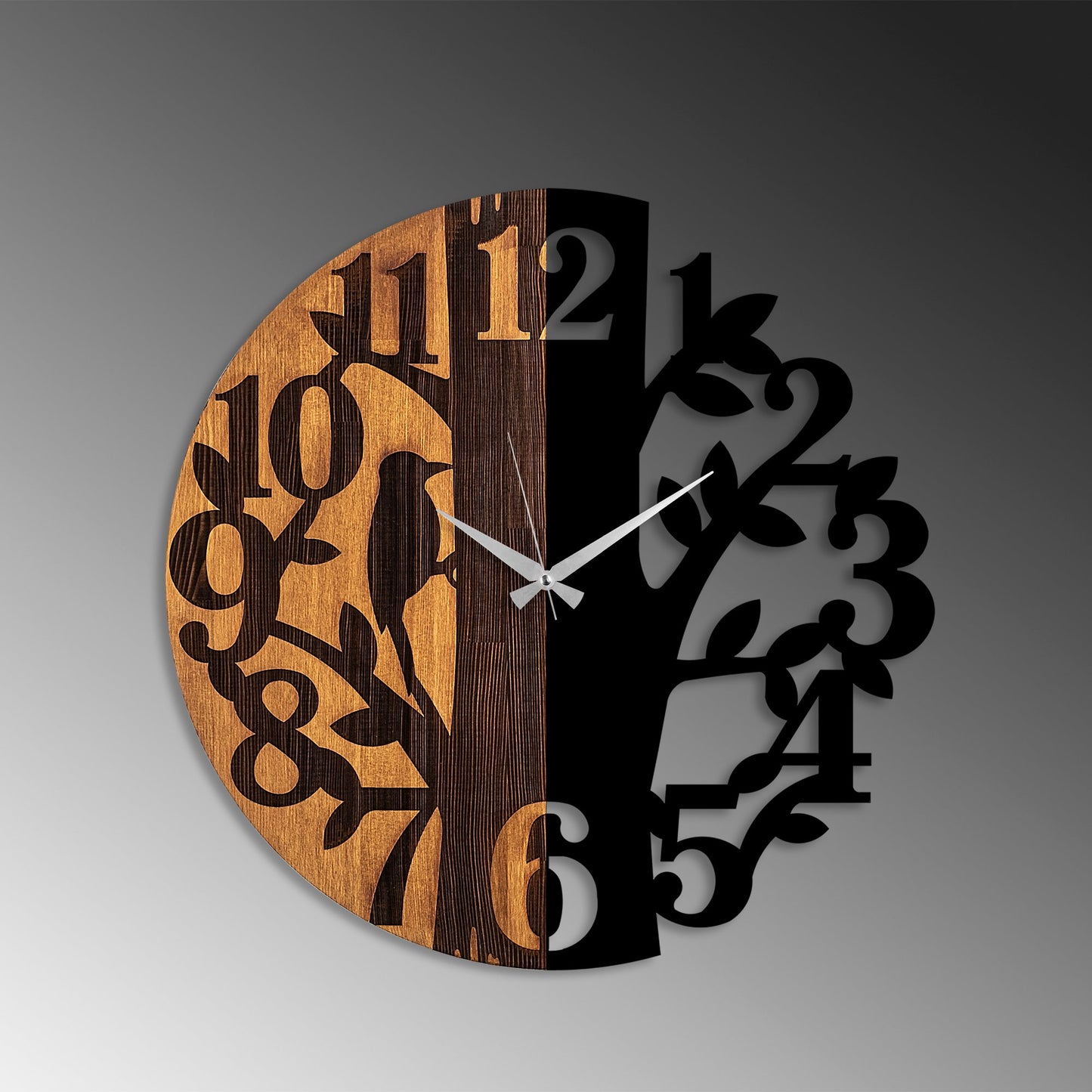 Ukrasni drveni zidni sat, Wooden Clock - 71