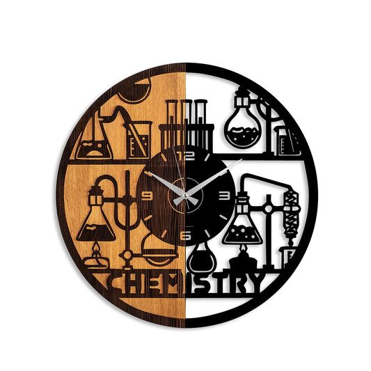 Ukrasni drveni zidni sat, Wooden Clock - 76