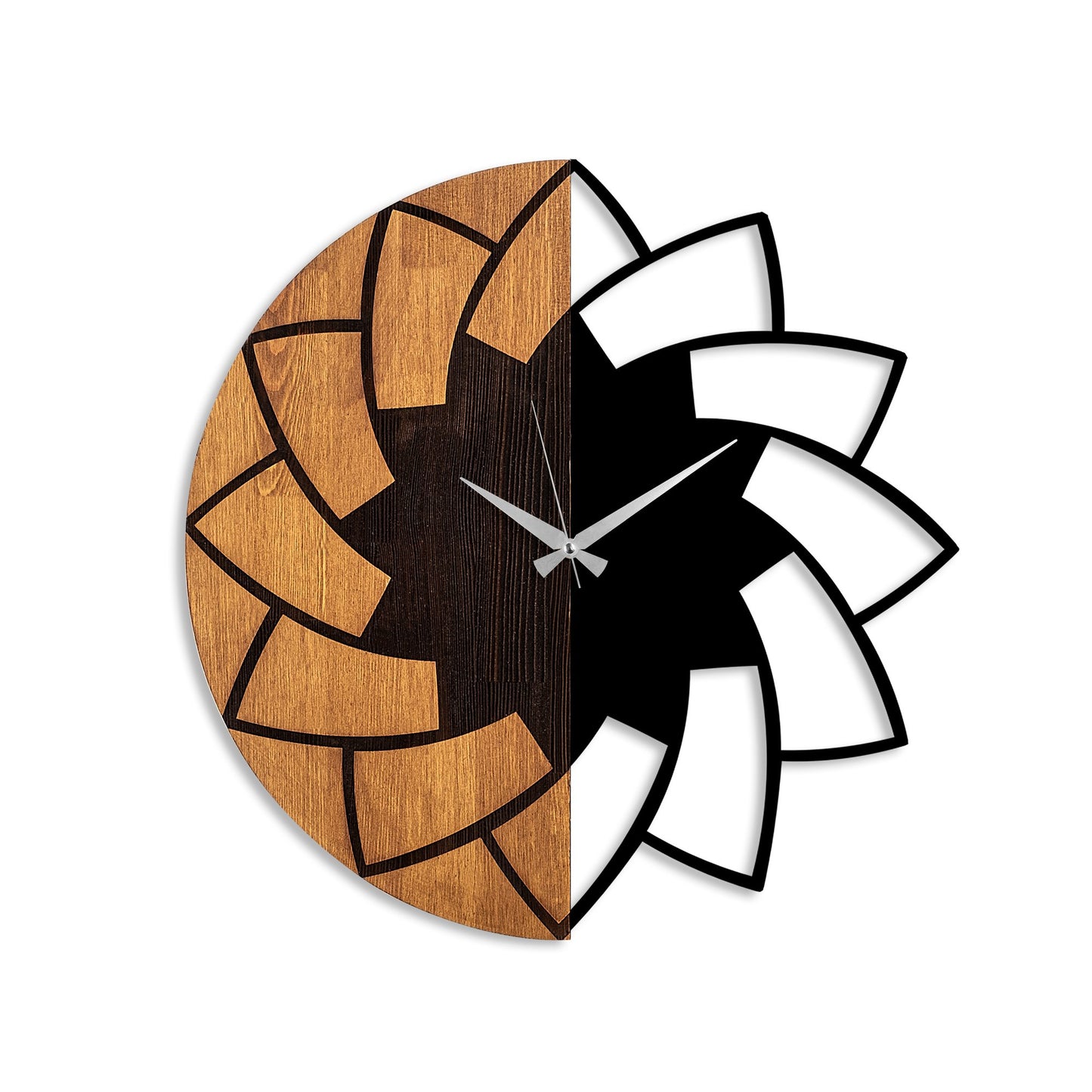 Ukrasni drveni zidni sat, Wooden Clock - 80