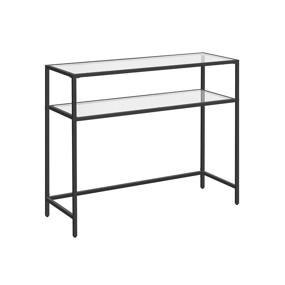 Komoda 219, crna, prozirna