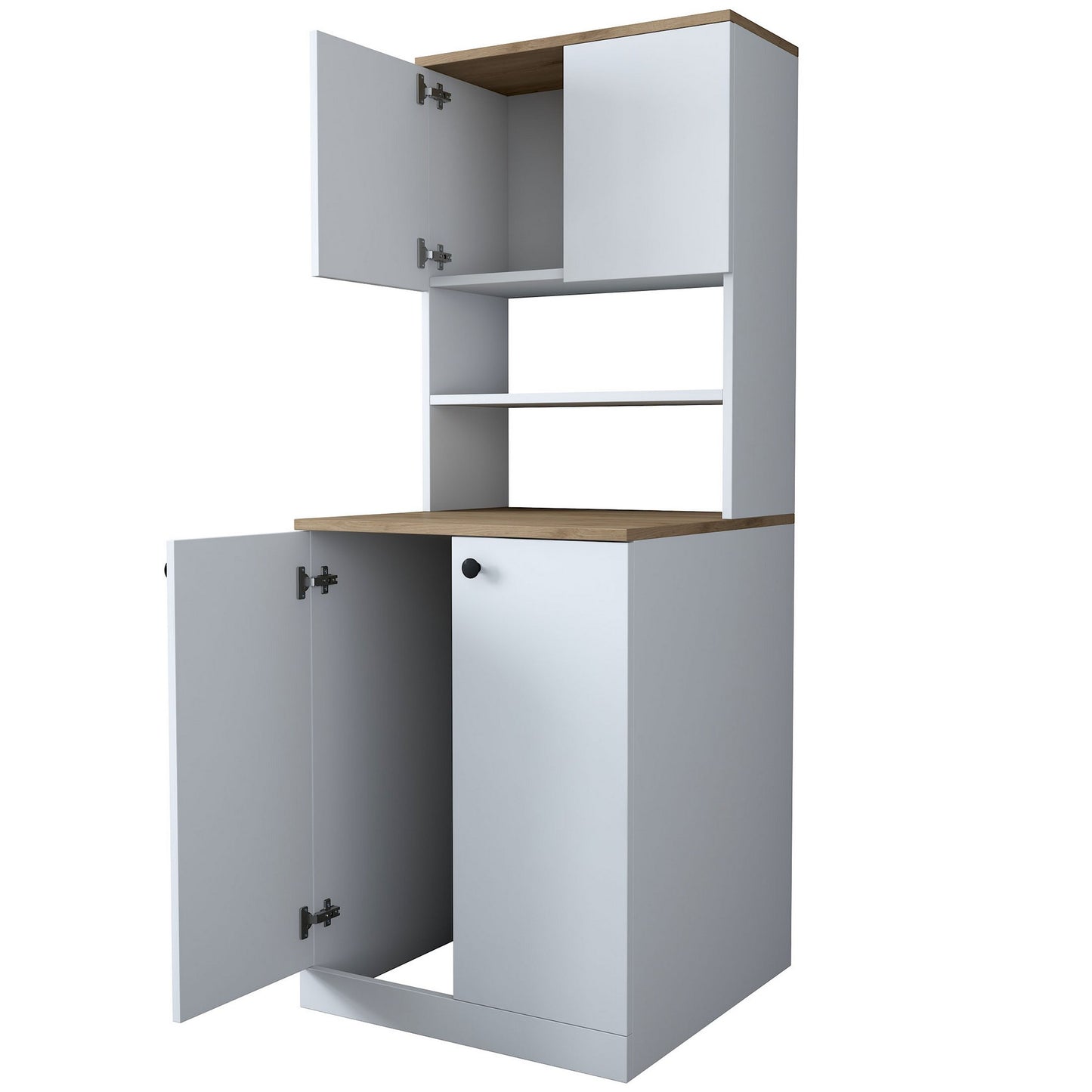 Ormar za perilicu rublja, Bijela boja Orah, KD102 - 2160 - Walnut