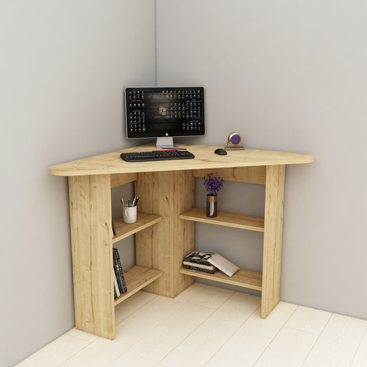 Studijski stol, Corner - Sapphire Oak