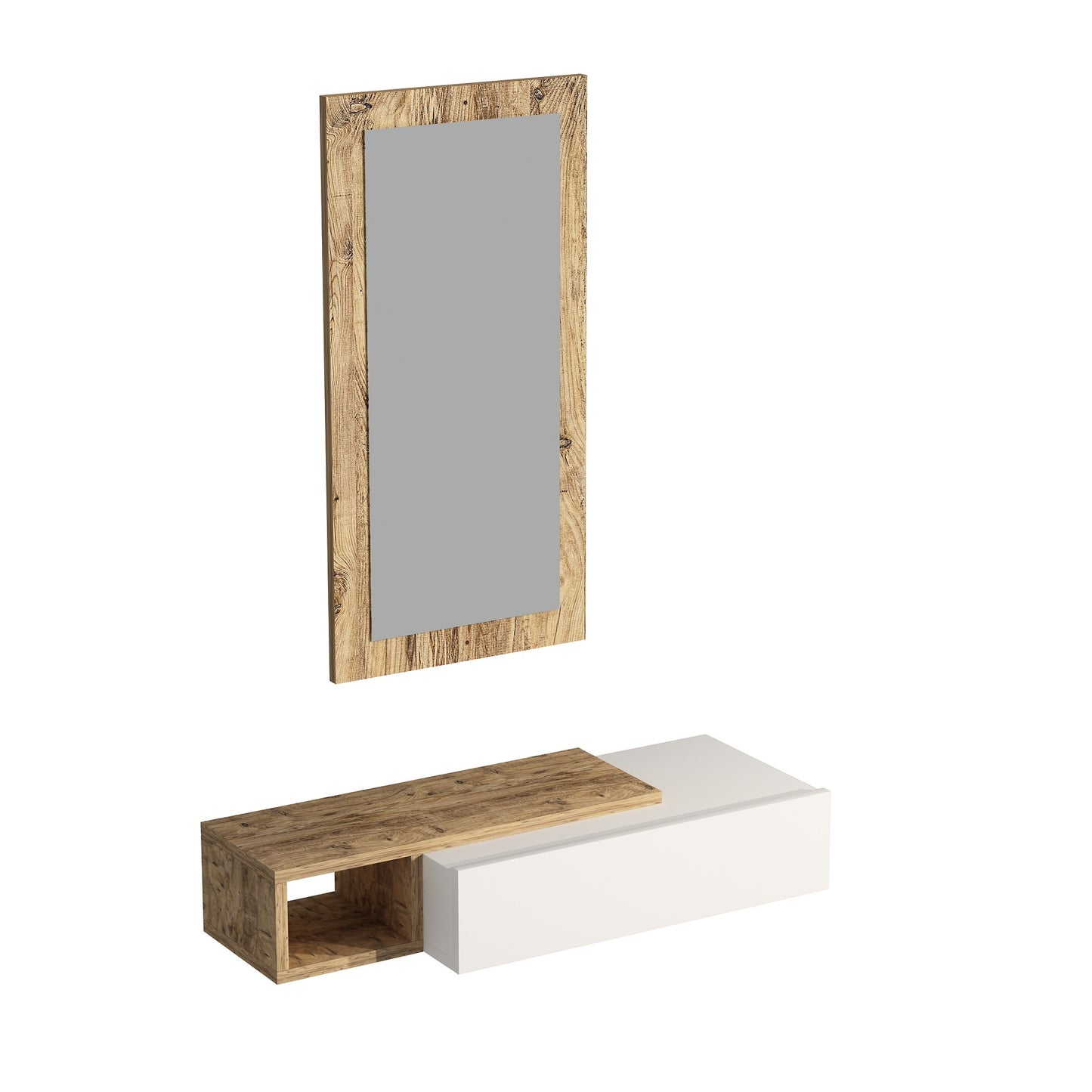 Stol za posuđe, Vien - Atlantic Pine, White