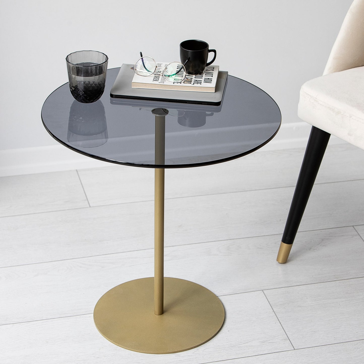 Bočni stol, Chill-Out - Gold, Dark Grey