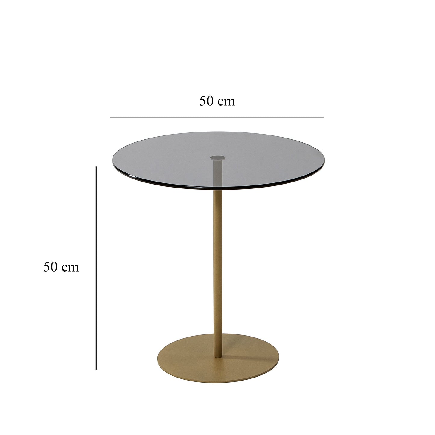 Bočni stol, Chill-Out - Gold, Dark Grey
