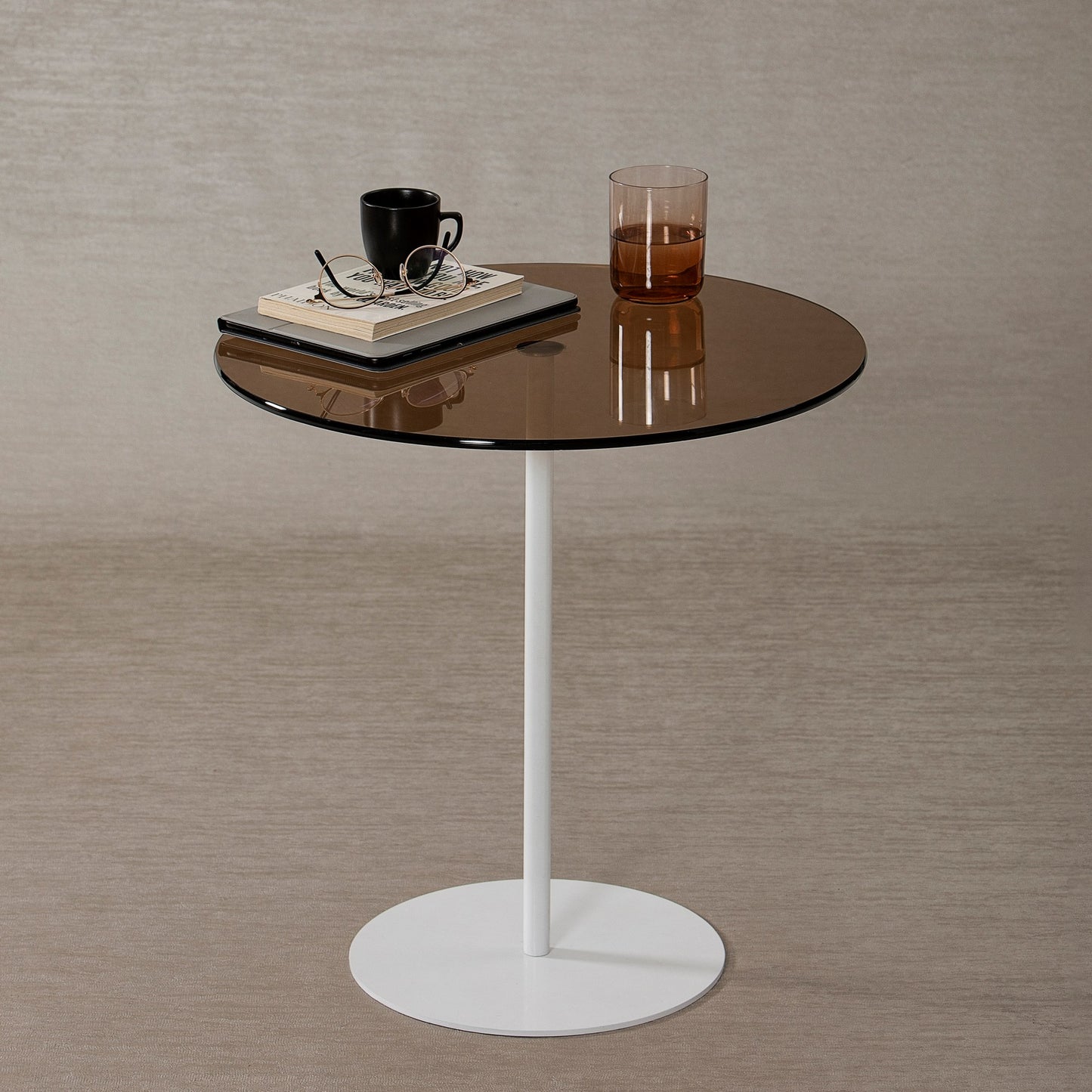Bočni stol, Chill-Out - White, Bronze