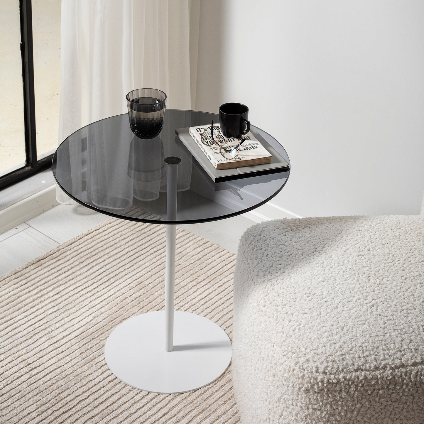 Bočni stol, Chill-Out - White, Dark Grey