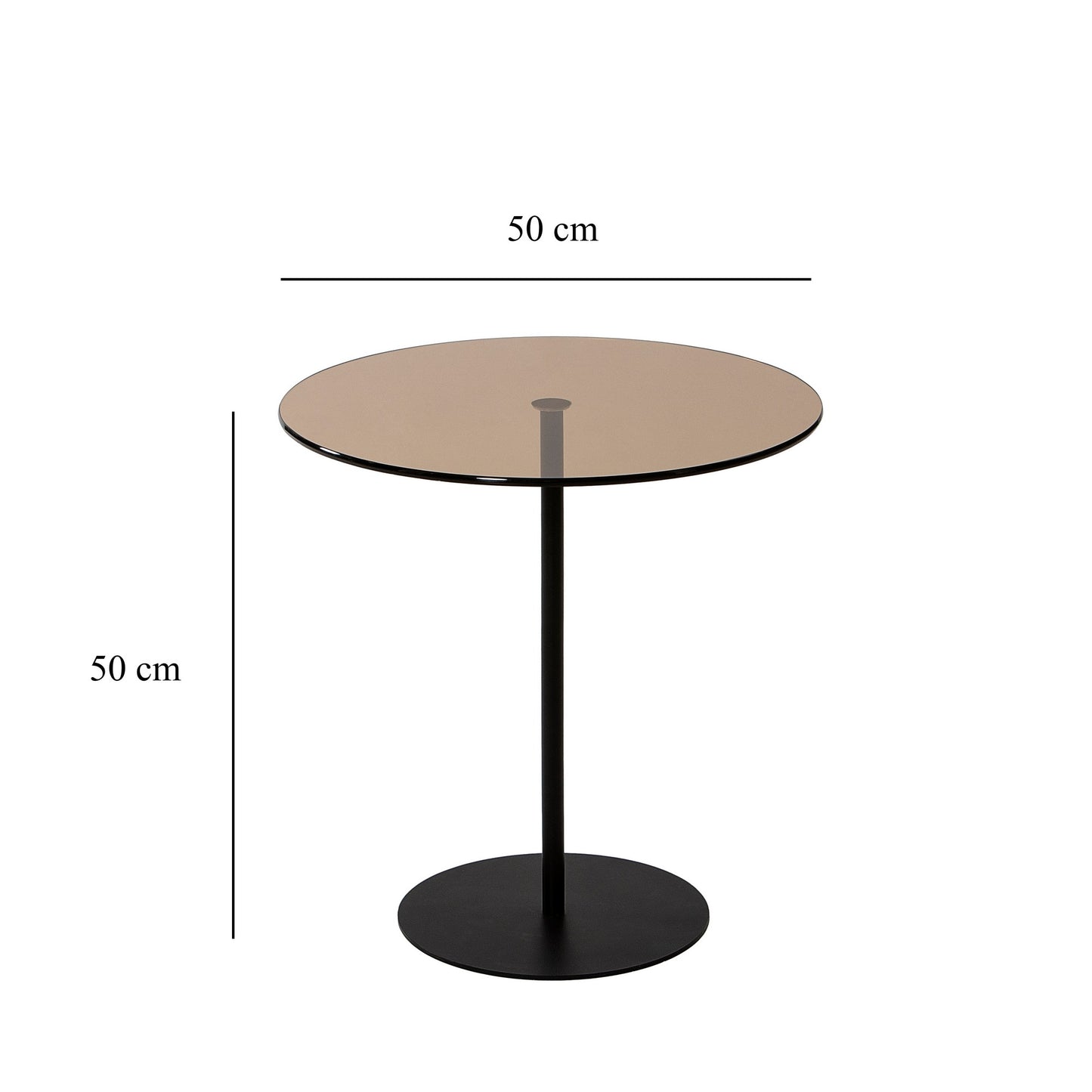 Bočni stol, Chill-Out - Black, Bronze