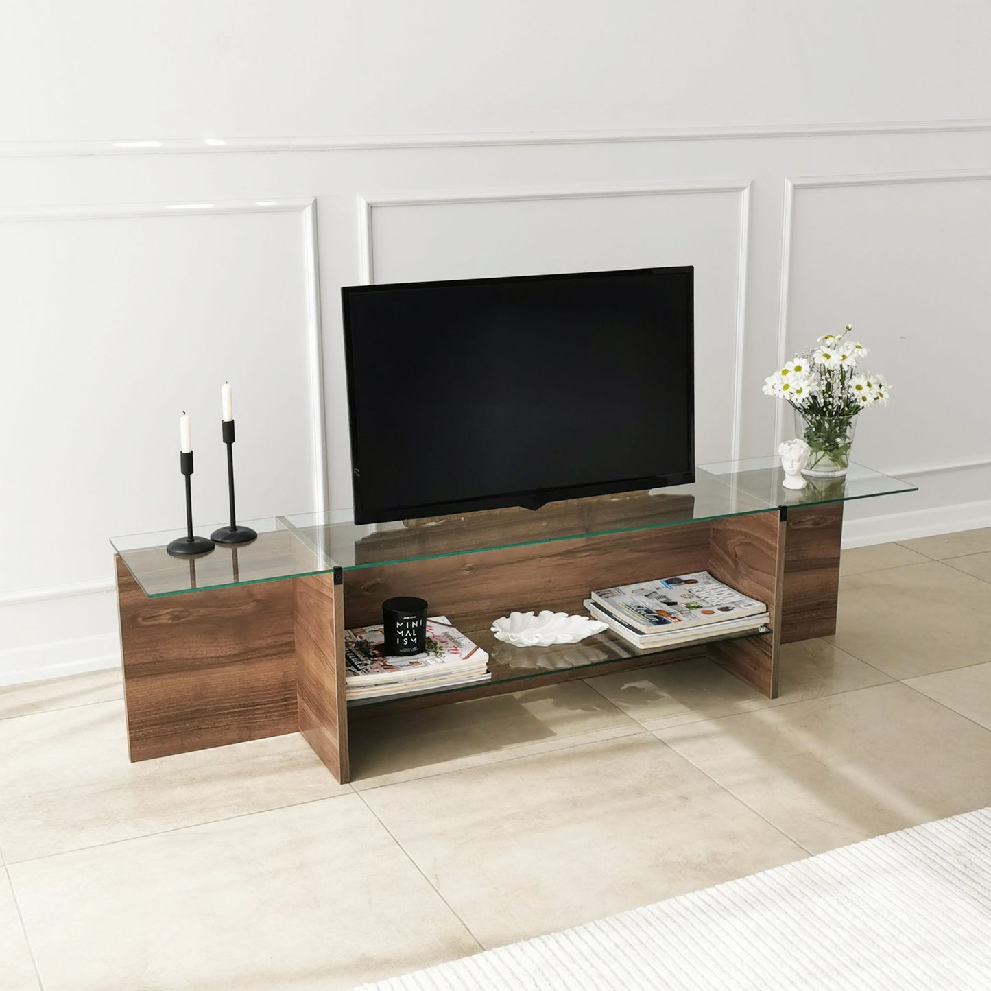 Stalak za televizor, Escape - Walnut