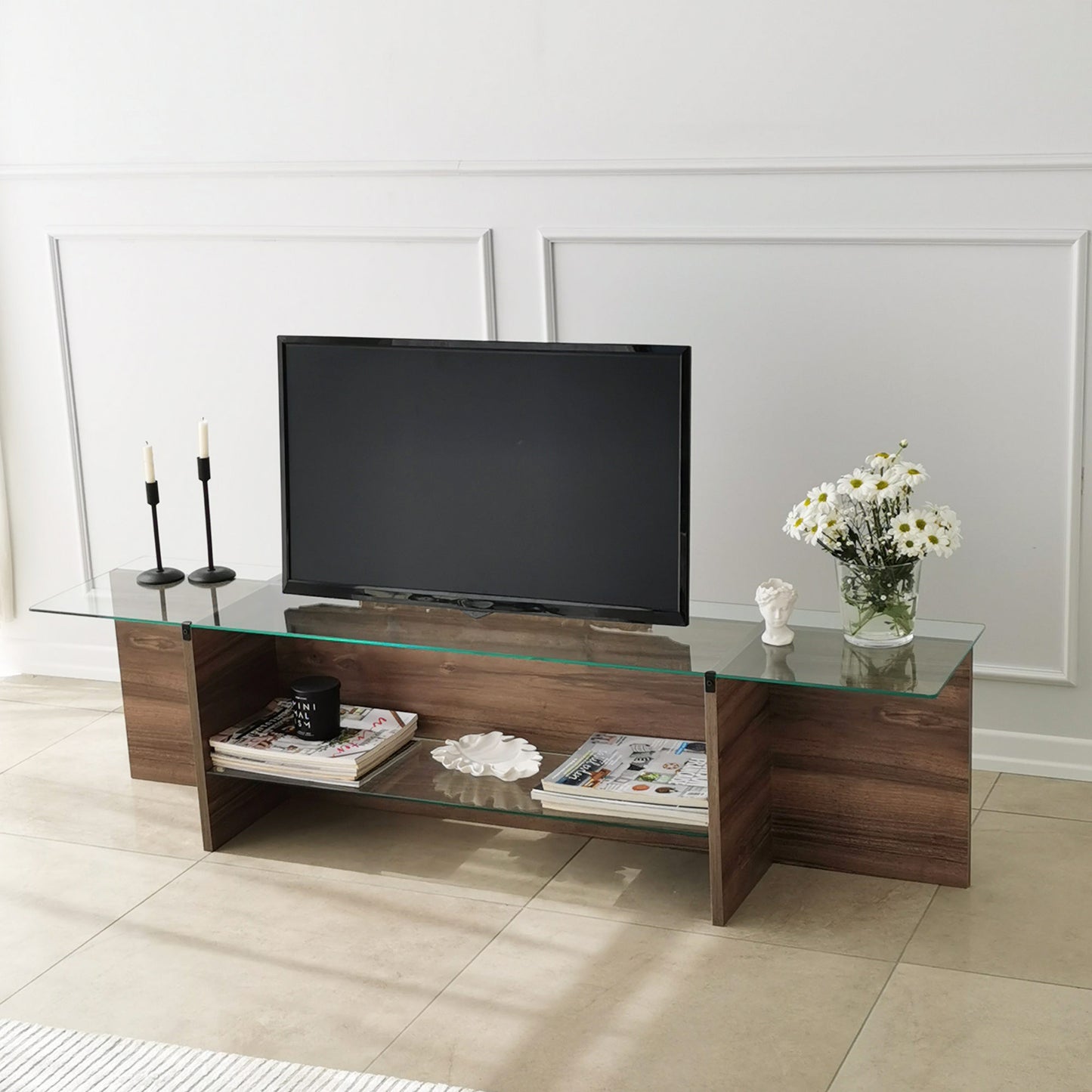 Stalak za televizor, Escape - Walnut